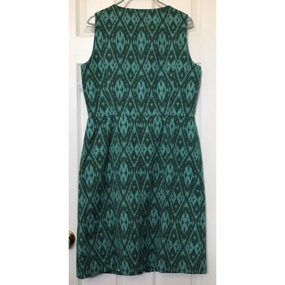 Alex Marie Women's 12 Retro Front Zip Sleeveless Lined Career Sheath Ruth Dress - Picture 8 of 8